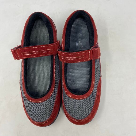 Orthofeet Shoes Burgendy Mary Jane Comfort Orthopedic Womens Size 9.5 W - Picture 4 of 8